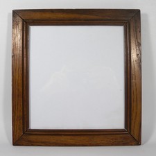 ANTICA CORNICE IN LEGNO DI NOCE + VETRO interno 22.5 x 21 cm VINTAGE FRAME W683