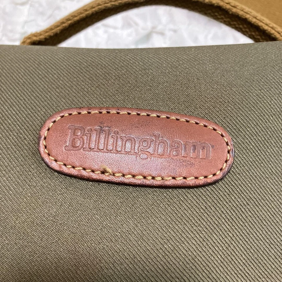 Bolso para cámara Billingham Hadley Pro cuero verde salvia usado Foto 3 de 4