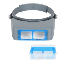 HEAD BAND MAGNIFIER OPTIVISOR 4 LENS EYE LOUPE WATCH REPAIR WELDING HEAD VISOR e