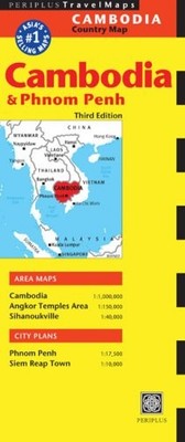 CAMBODIA TRAVEL MAP THIRD EDITION (COMPREHENSIVE COUNTRY By Periplus Editors NEW