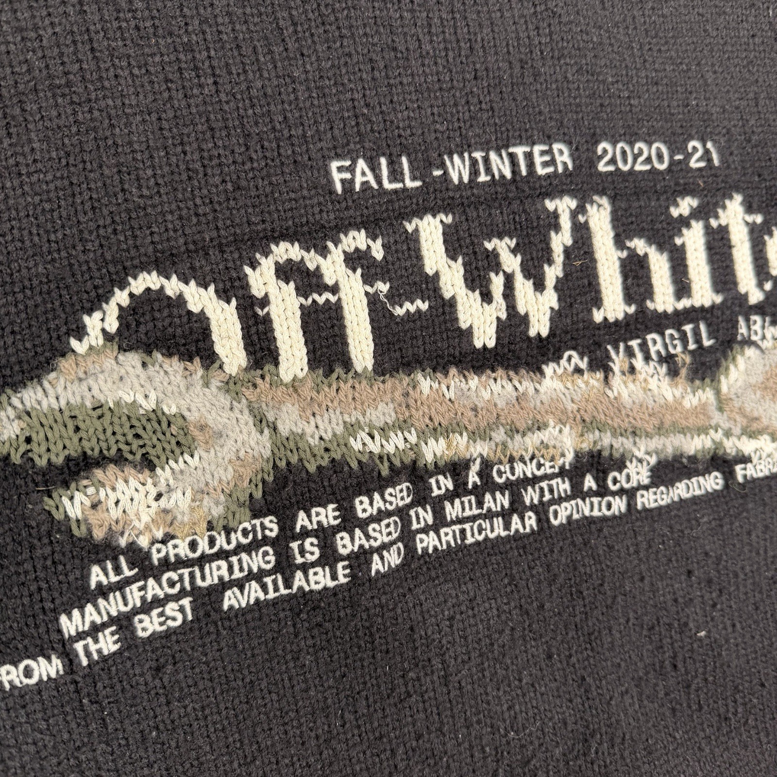 Off-White Pascal Tool Pullover Black Sweater Adul… - image 7