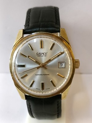 SWISS SUPERAUTOMATIC CAMY LEATHER WATCH CAMY SEA CLUB SUPERAUTOMATIC PATINA DIAL 7608 SWISS MEN main image 2