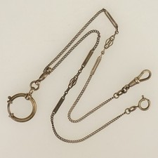 RARE Antique Silver Chain Pocket Watch for Men's fusee repeater tourbillon RAR