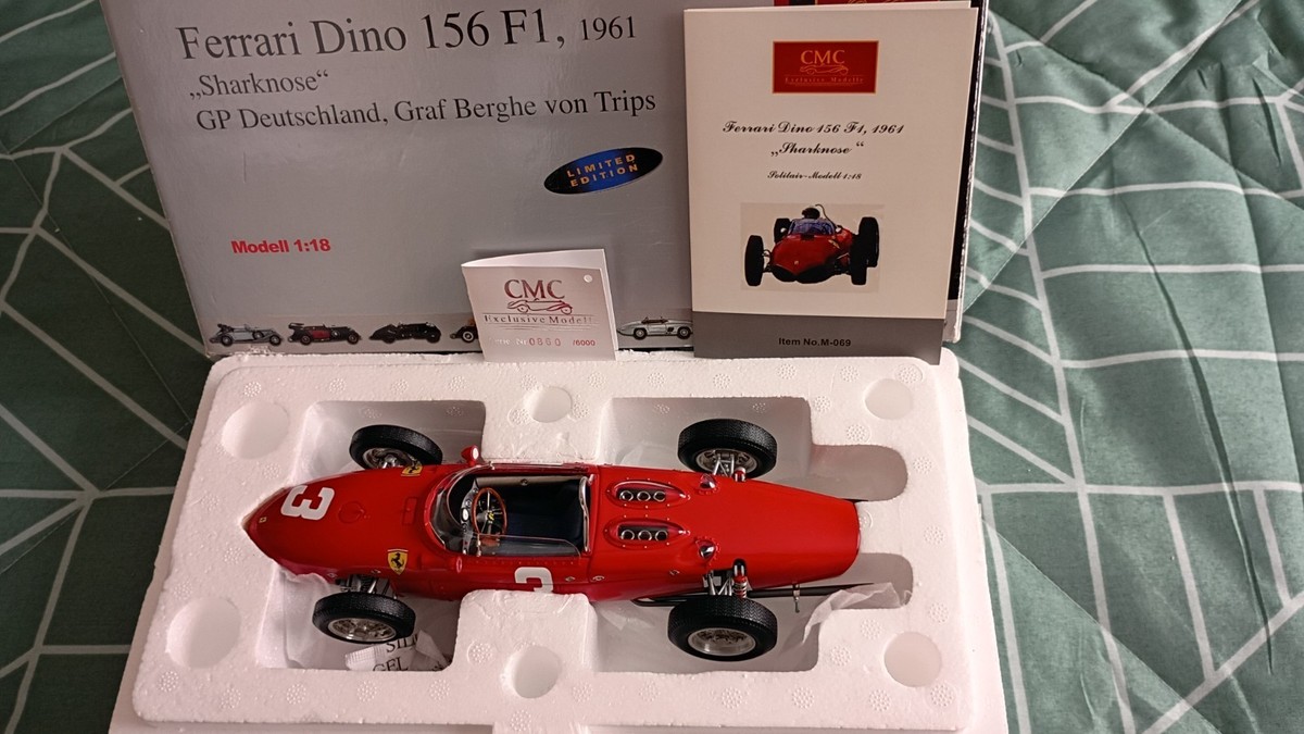 ミニカー CMC Ferrari Dino 156 F1 1961 1/18 Ferrari Dino 156 F1 1961 Sharknose CMC 1 18 for sale online | eBay