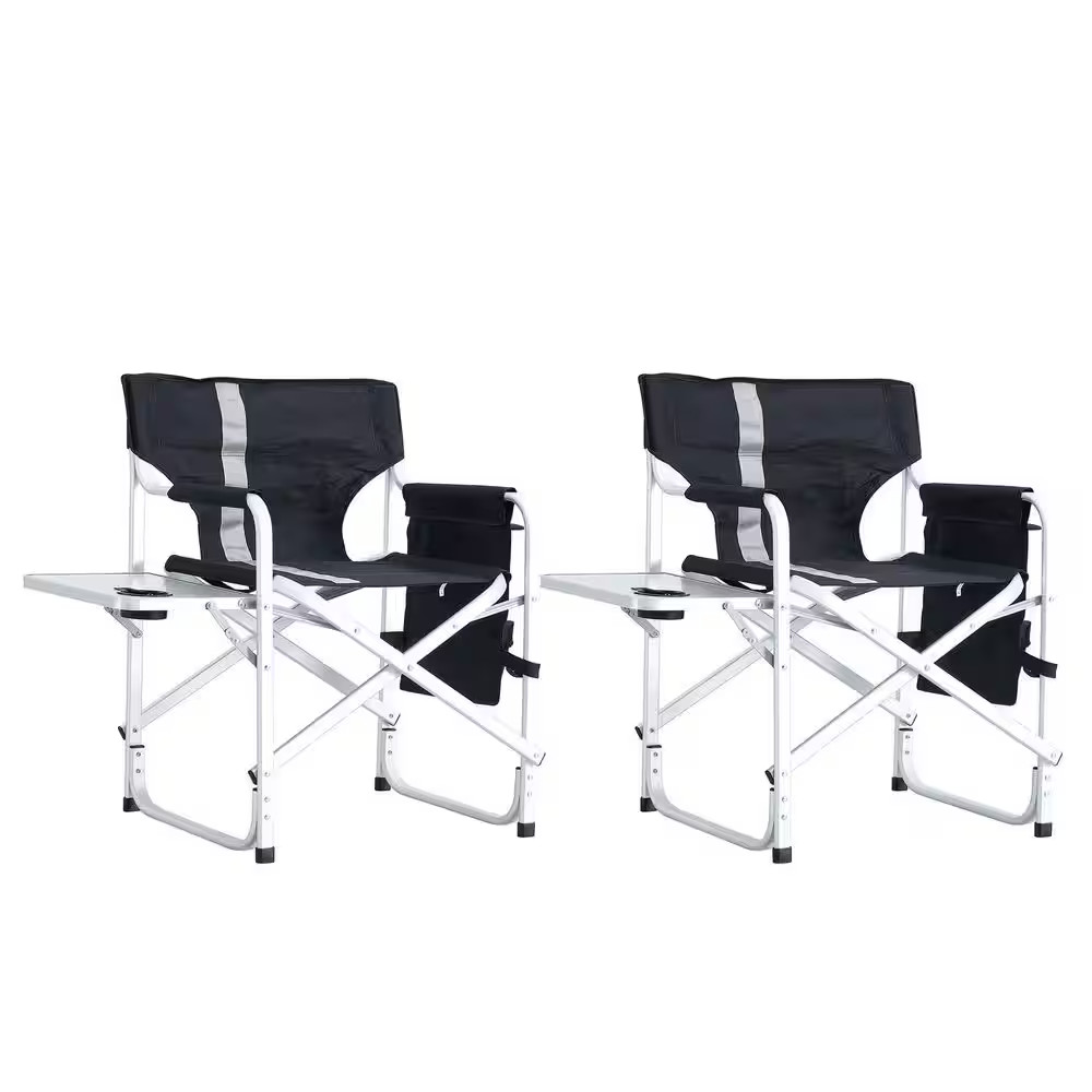 With Side Table And Storage Pockets, For Ou