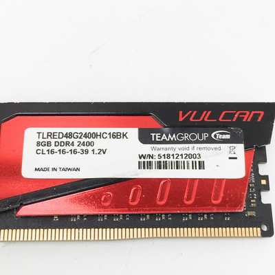 Team Group T-Force Vulcan 8GB DDR4 RAM Memory 2400MHz Red | eBay
