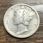 1937 MERCURY SILVER DIME ACTUAL Coin Get Today & Save & Fill Your Collection