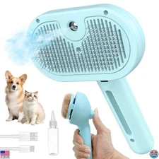 Self-Cleaning Cat Brush for Easy Grooming - Perfect for Shedding & Tangled Fur