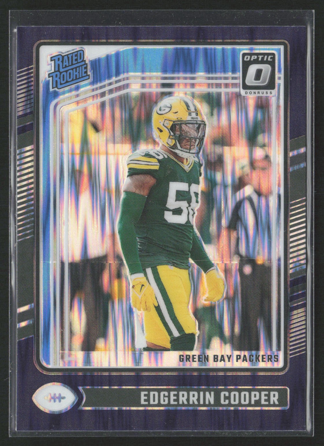 2024 Donruss Optic #231 Edgerrin Cooper Purple Shock