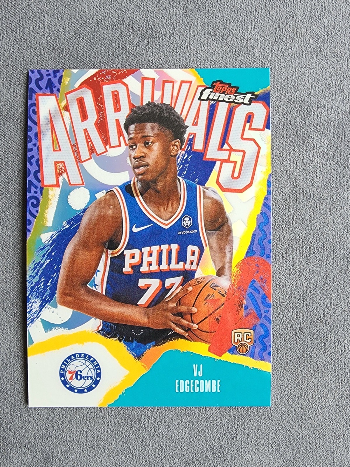 2025-26 Topps Finest - Arrivals VJ Edgecombe #A-3 Refractor (RC)