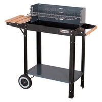 Holzkohlegrill Standgrill Mit Rollen 53 X 27 X 83 Cm