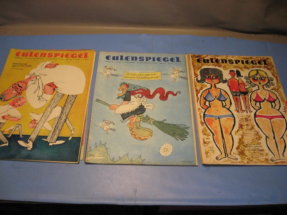 DDR 35 x Eulenspiegel von 1970 Zeitgeist,Propaganda,Unterhaltung ,Karikaturen - Bild 4 von 4