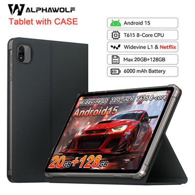 Android 15 Tablet bundle CASE 10 inch WiFi 20GB+128GB Android Tablets WidevineL1