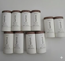 Lot of 10- Native Coconut Vanilla Plastic Free Deodorant 2.65 oz Each NEW
