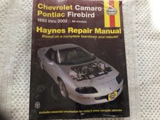 Haynes Chevrolet Camaro Pontiac Firebird 1993-2002 Repair Manual 24017 Sealed Haynes Chevrolet Camaro Pontiac Firebird 1993-2002 Repair Manual 24017 Sealed
