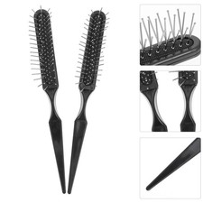 Wire Hair Brush Rat Tail Hair Brush Hair Brush with Rat Tail Pick Steel Teasing