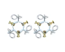 Adjustable 3 Way Antenna Masts Guy Wire Clamp, Guy Wires Mast Ring, Fits 2-1/...