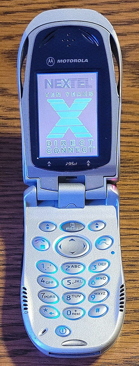 Motorola i series i95cl - Gray and Blue ( Nextel ) Very Rare Color