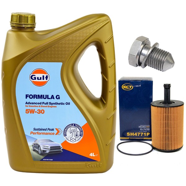 MotoröL Filter Set 5W-30 4 Liter + ÖLablassschraube FüR Seat Cordoba 1.4 16V 6L2-image