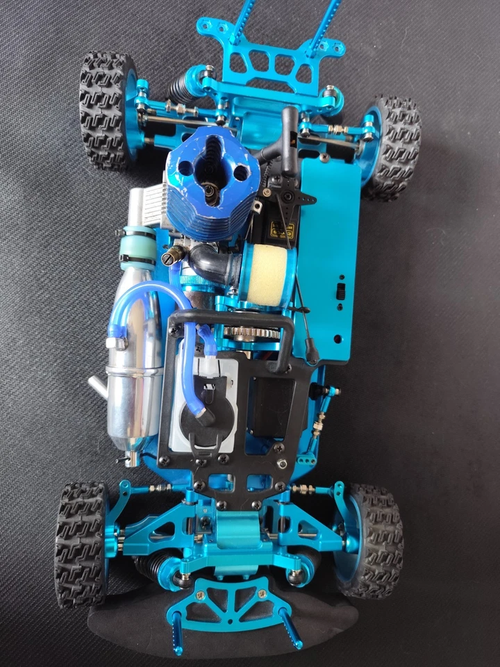 1/10 Rc Nitro Car  Full Metal New ! Hsp Himoto Ecc .  + Nitro Motor Automodello  - Immagine 2 di 4