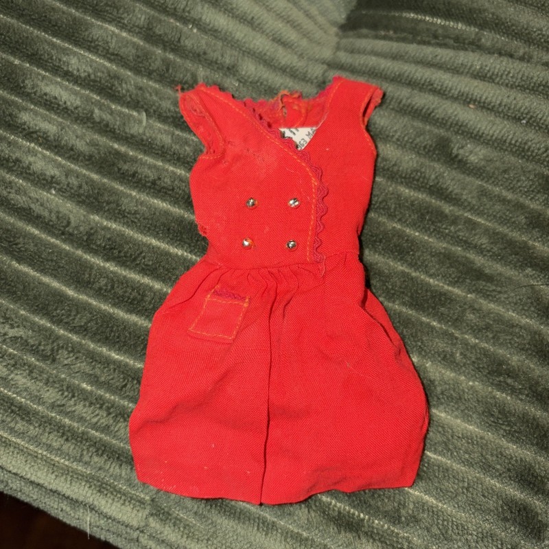 Barbie #1901 Vintage Skipper Doll Red Sensation Dress 1963
