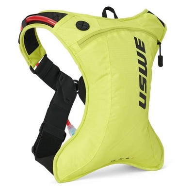 USWE Outlander Moto Hydration Pack 2L - Crazy Yellow for Running & Cycling