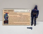 1984 GI JOE HOODED COBRA COMMANDER Complete File Card