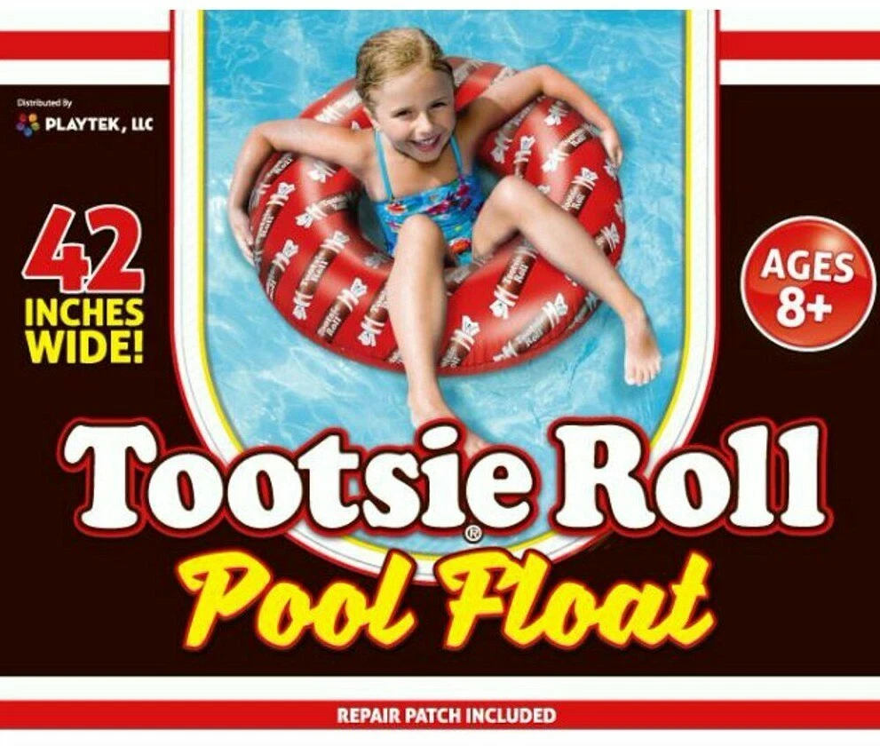 Playtek Toys Tootsie Roll Tube Inflatable Pool Float