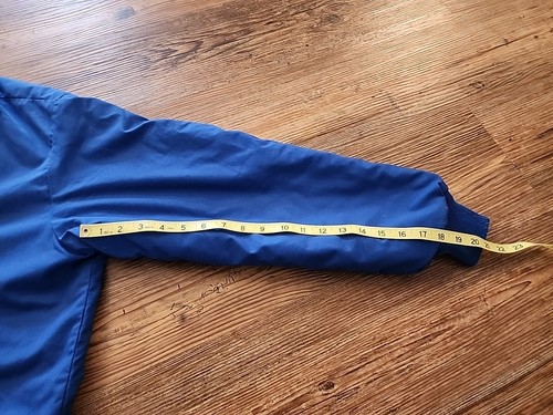 Vintage SWINGSTER 1970s Jacket - Blue + Yellow Racing Strips Sz LARGE Zip Up - Picture 13 of 20