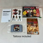 N64 Fighting Force 64 Orginal Shrink Wrap! Tattoos included! CIB, Cleaned/Tested