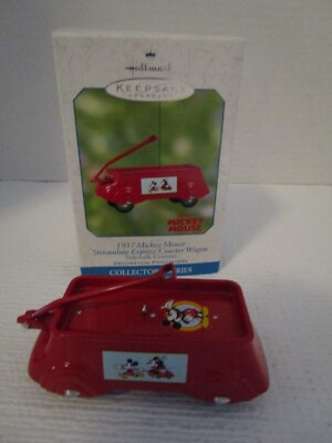 Hallmark Keepsake 1937 Mickey Mouse Streamline Express Coaster Wagon #6 NEW 2002