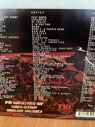 TOO KOOL CHRIS: MIXIN' IT UP VOLUME 3 CD! 70 MINUTES OF NON-STOP HOUSE MUSIC EX+ - Picture 13 of 17