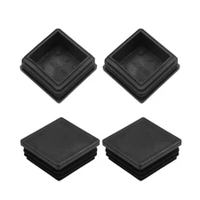 38-60mm Square Plug Tube End Cover Post cap Plastic For Pipe Insert Fence Chair