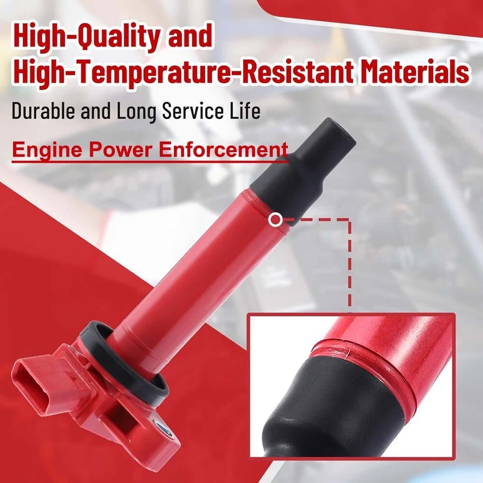 8 Pack Ignition Coils For Toyota Tundra Sequoia 4.7L UF230 90919-02230 673-1303 - Image 4 of 4