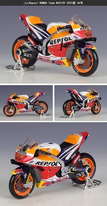 Maisto 1/18 Honda Repsol #44 RC213V 2021 Motorcycle Model Diecast MotoGp Toy Box - Image 4 of 4