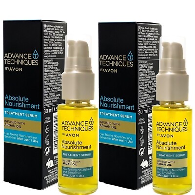 2x OR 3x AVON ABSOLUTE NOURISHMENT ARGAN OIL HAIR SERUM ADVANCE ...