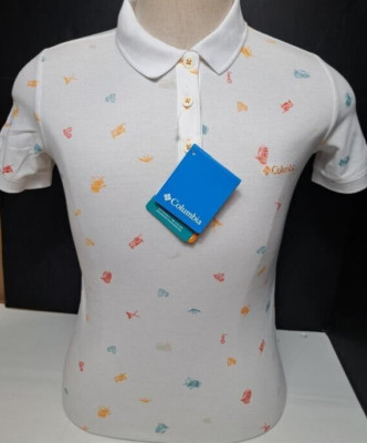 Columbia Damen Poloshirt Cascade Range Print - Größe XS