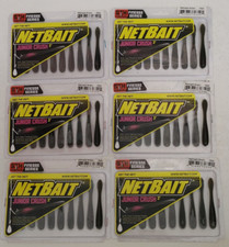 (6) NetBait Junior Crush 3" Finesse Drop Shot Fishing Lures Lot of 6 Packs