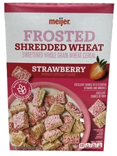 Meijer Strawberry Frosted Shredded Wheat Cereal 16.3 oz