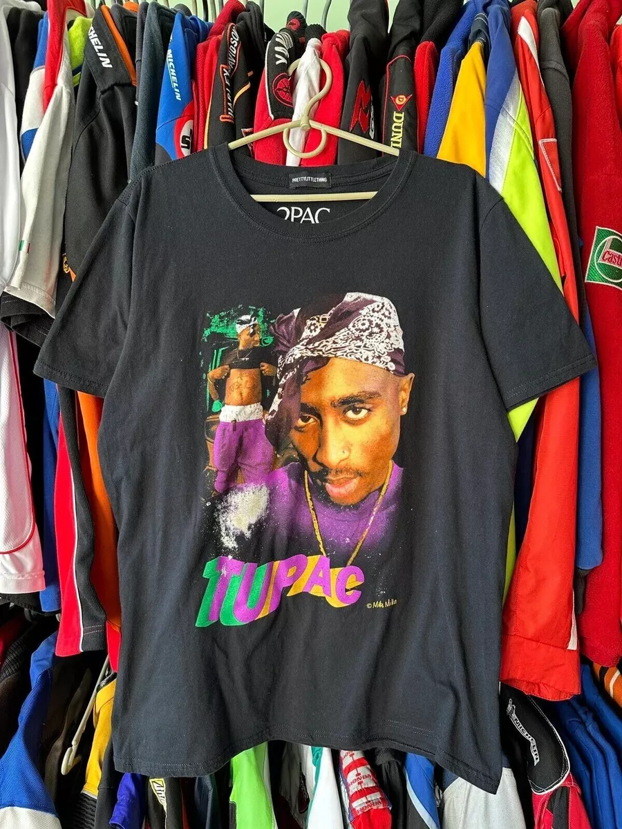 T-SHIRT HOMME VINTAGE 2PAC TUPAC SHAKUR RAP TAILLE M