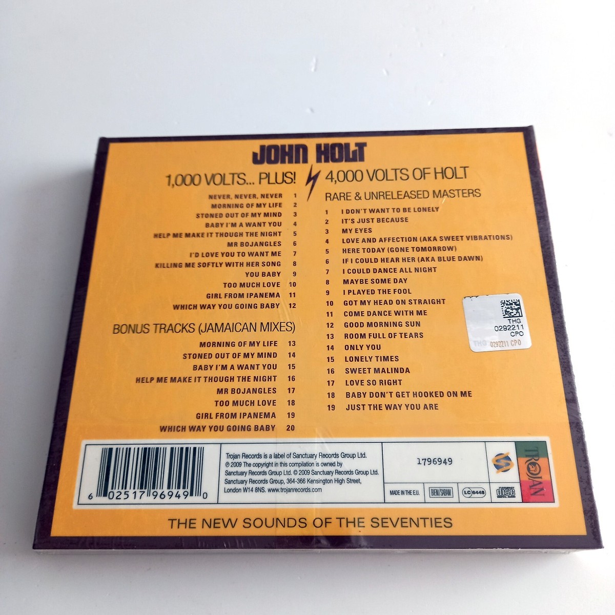 JOHN HOLT ‎– 1000 VOLTS OF HOLT (1973) 2CD ALBUM RE RM