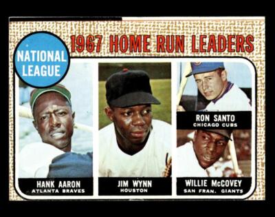 1968 Topps #5 Hank Aaron / Jim Wynn / Ron Santo / Willie McCovey