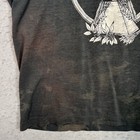 Black vintage Tora Tora Wild In Memphis Again T shirt with white floral and mandala design on front, small chest graphic on sleeve.
