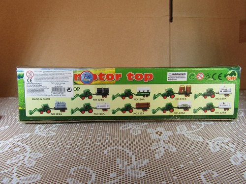 New Ray Tractor Friction + Tank Agrimotor Toy Plastic New + Box - Picture 6 of 9