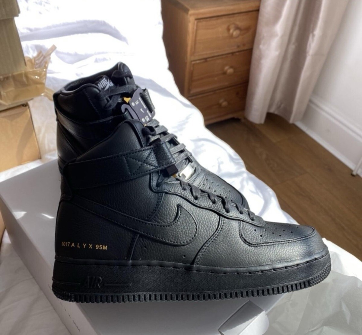 Alyx Nike Air Force 1 Black AF1 UK 7.5 Unworn | eBay UK