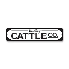 Cattle Company Farmhouse Sign, Barn Decor Metal Sign