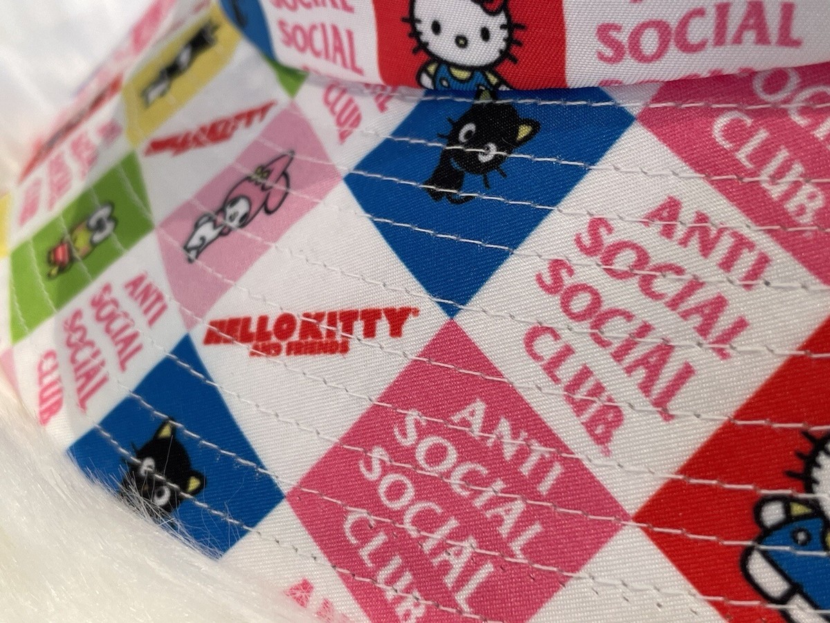 Anti Social Social Club X Hello Kitty Bucket Hat Hello Kitty x Shein Black bucket hat Bundle | Mercari main image 2