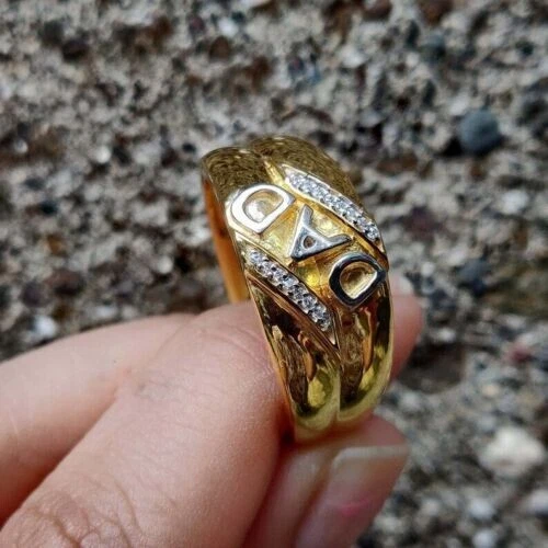 0.10ct Lab Created Diamond Engagement Wedding DAD Ring 10k