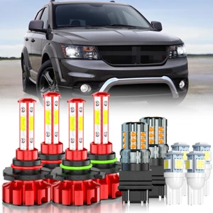 Pour Dodge Journey 2009-2020 LED Kit d'ampoules de signal de phares haut/faible faisceau+tourne