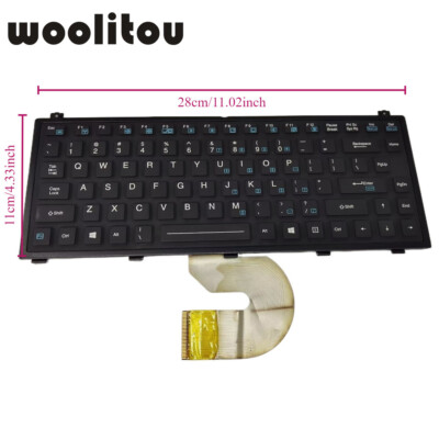 Für Getac V110 V200 Beleuchtet Gummi Selbstleuchtend US Tastatur Laptop Ersatz-